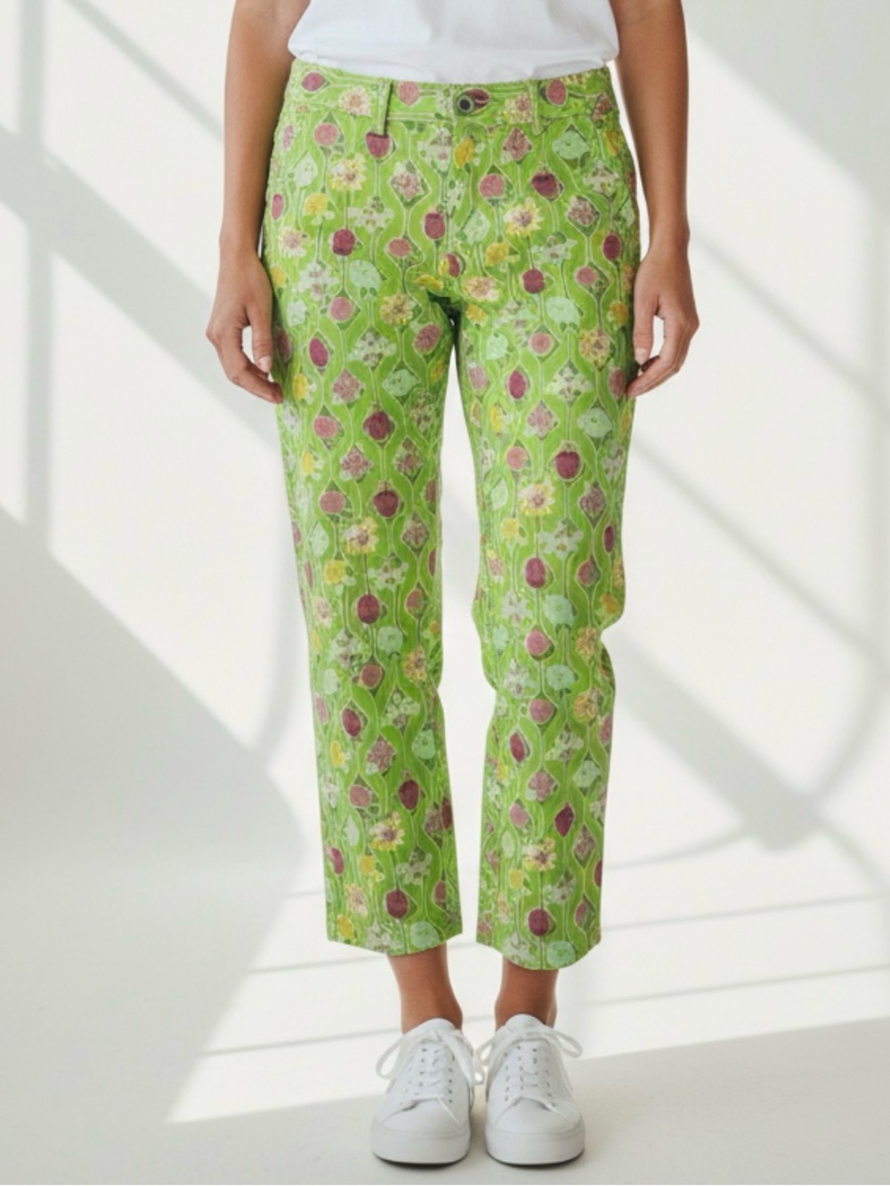 🫶🏻 Lilly Pulitzer White Tag Green Garden Capris